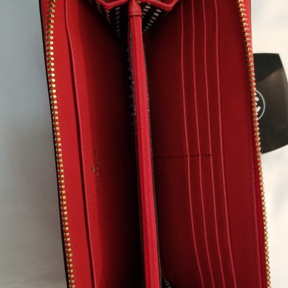 Kate Spade wallet wristlet leather  geranium color NWT - Picture 5 of 8